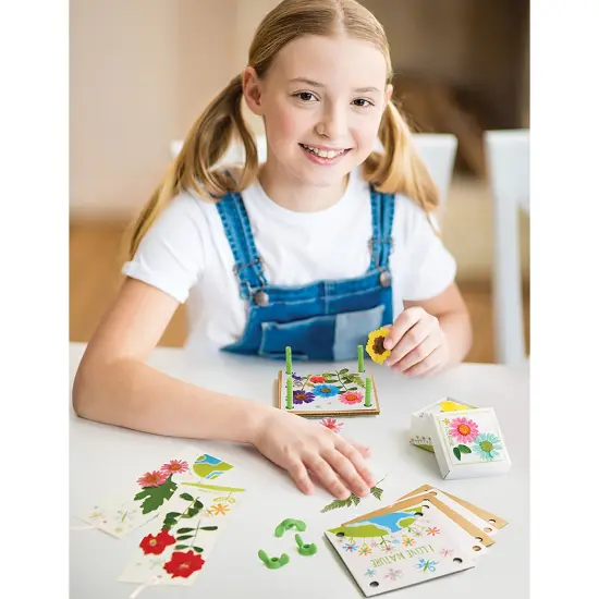4M: Green Creativity: Pressed Flower Art - Preserve Plants & Leaves, DIY Trinket Boxes-Greeting Cards-Bookmarks, Nature Arts & Craft Kit, Kids Age 5+ {7}