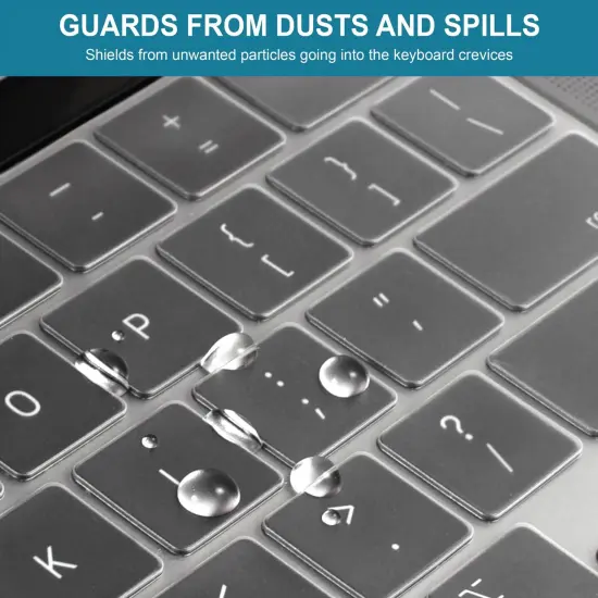 Insten Keyboard Cover Protector Compatible with 2020 Macbook Pro 13", Ultra Thin TPU Skin, Tactile Feeling, Anti-Dust, Clear {4}