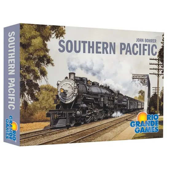 Rio Grande Games: Southern Pacific - Train Games, Strategy, Robber Barons, Build & Invest in Railroads, Dividends, Ages 12+, 3-5 Players, 30-60 Min {3}