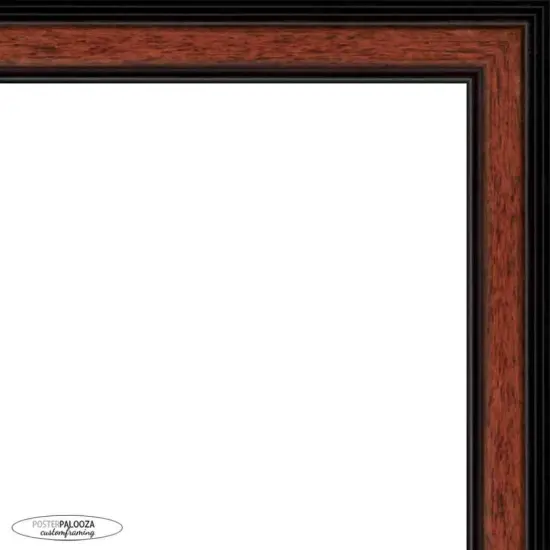 Simple Brown Picture Frame - UV Acrylic, Foam Board Backing, Hanging Hardware {7}