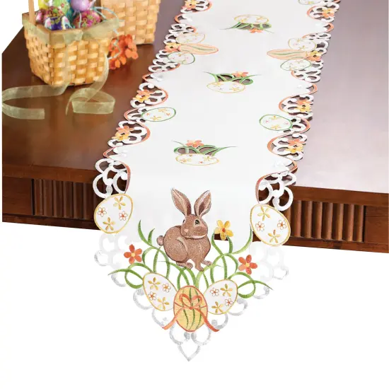 Collections Etc Easter Bunny and Eggs Table Linens {2}