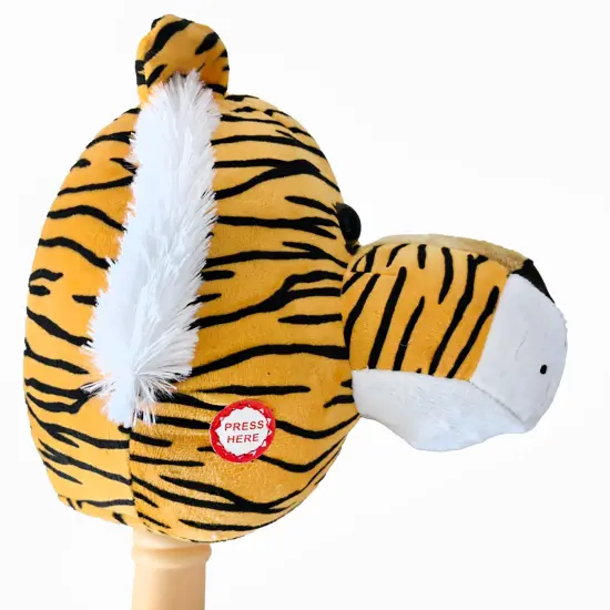 Ponyland Orange Tiger Animal Music Stick W/ Colorful Soft Plush Animal Head, Kids Ages 3+ {4}