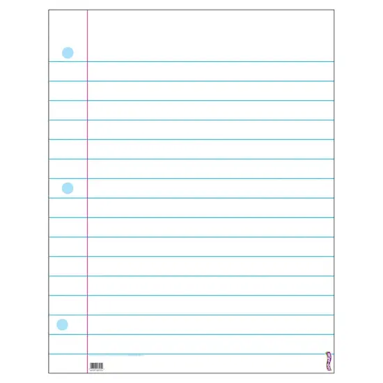 Notebook Paper Wipe-Off&reg; Chart, 22" x 28" {1}