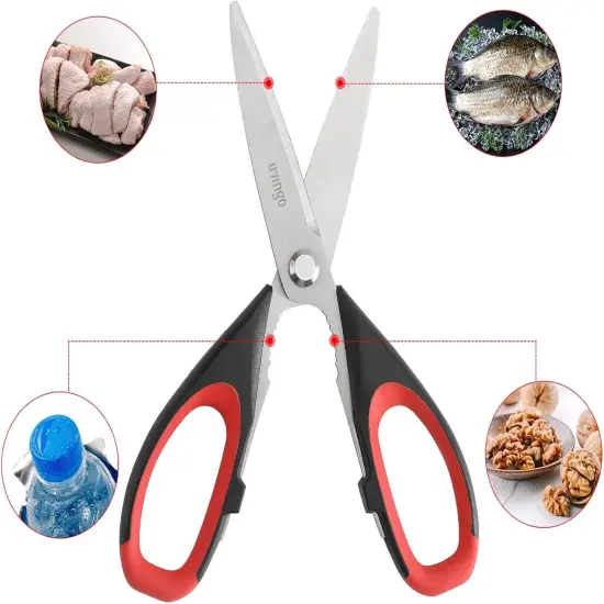 Kitchen Scissors Heavy Duty, 8.5 inch Dishwasher Safe Ultra Sharp Premium Heavy Duty Kitchen Shears, Multi Purpose Cooking Scissors Stainless Steel {5}