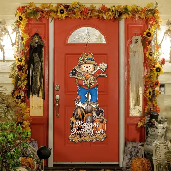 Home Door Sign Large Scarecrow Door(Scarecrow) {3}
