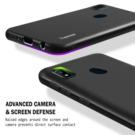 For Samsung A10e Case, Matte Black Soft Flexible TPU Ultra Slim Phone Case Skin, Anti-Scratch Anti-Fingerprint Shockproof Compatible with Samsung Galaxy A10E 5.8 Inch 2019 by Insten {7}