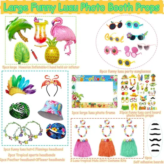 Large Summer Photo Booth Props Set for Adult {2}