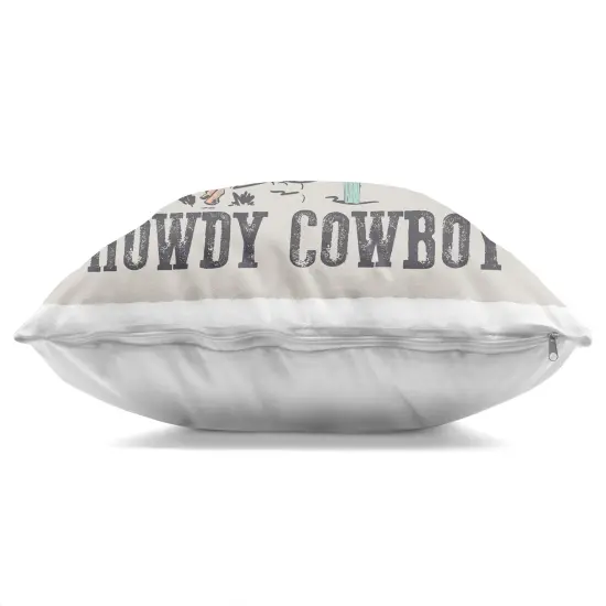 Stupell Industries Howdy Cowboy Vintage View Indoor Pillow, 18 x 7 x 18 {3}