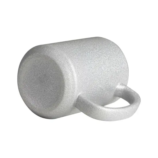 Craft Express 6 Pack 15oz Silver Glitter Sublimation Mugs {4}