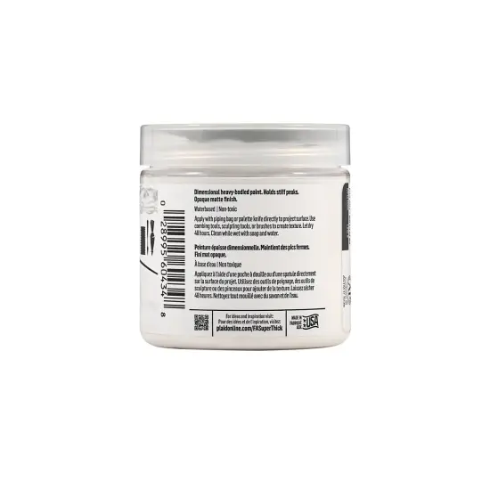 FolkArt Super Thick Acrylic Paint White 4 oz {3}