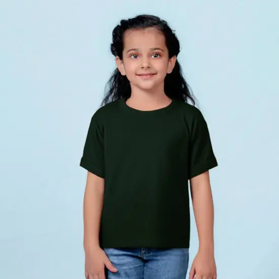 Gildan&reg; Heavy Cotton Crewneck Short Sleeve Youth T-Shirt - 5000B Forest green {1}