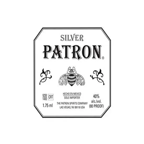 Patron Silver Tequila Edible Cake Topper- 8" Round {1}