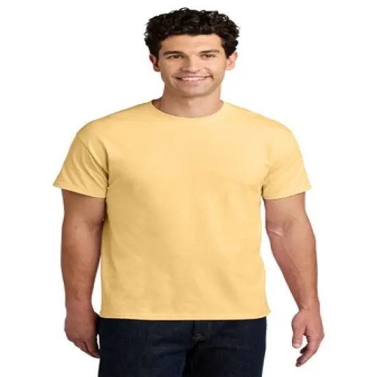 Gildan&reg; Heavy Cotton Crewneck Short Sleeve Tee Yellow Haze {1}