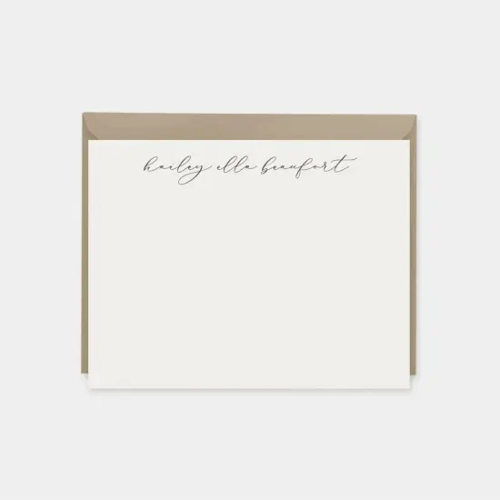 Elegant Signature Script Note Cards {1}