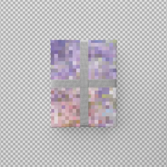 Pixelated Floral Gift Wrap II {2}