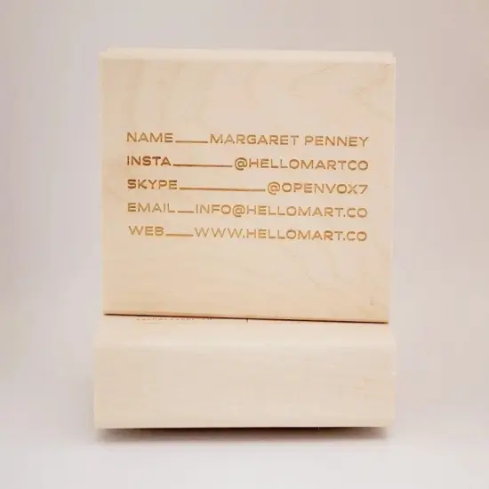 Business Card Stamp No. 20 {4}
