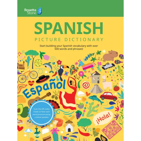 Rosetta Stone Spanish Picture Dictionary, Spanish Dictionary to Learn Spanish Vocabulary, Spanish Grammar, and Phrases, Dictionary for Kids and Adults, Spanish English Dictionary {1}