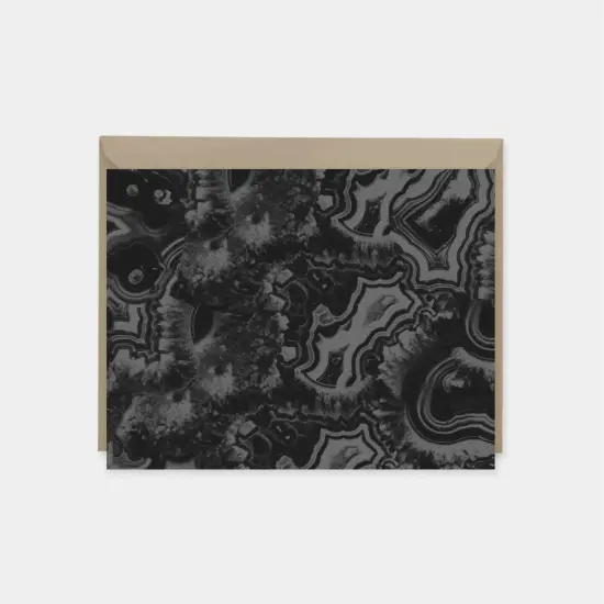 Black Malachite Note Card II {1}