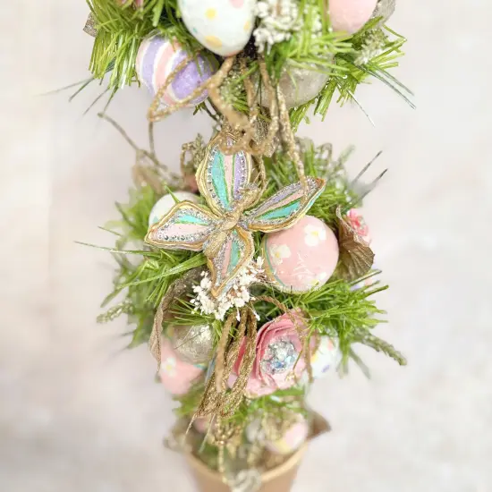 Easter Floral Double Topiary 26" {2}