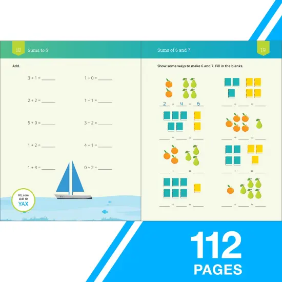 IXL Addition 1st Grade Math Workbook, Mathematics Book for Kids Ages 6-7 With Word Problems, Adding Strategies and Facts, How to Add 1 and 2 digit numbers, and More {3}