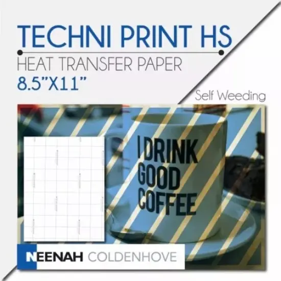 NEENAH TECHNIPRINT HS (Hard Surfaces) LASER TRANSFER PAPER 100 SHEETS 8.5"X11" {5}