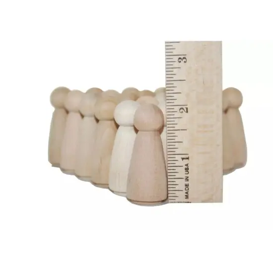 Kitcheniva Wooden Girl Little Boy Curvy Mom Baby People Peg Doll Kids Toy Crafts {4}