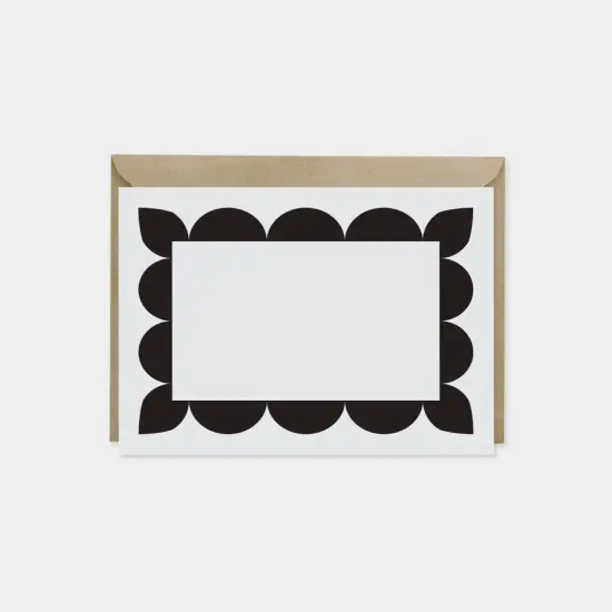 Big Scallop Border Note Cards {1}