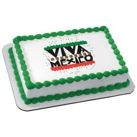 Luis Fitch - Viva Mexico Edible Icing Image (1/4 Sheet) {1}
