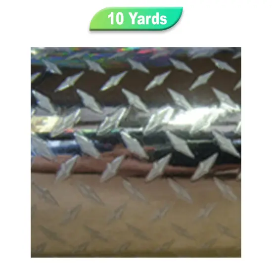 Creative Vinyl - Small Diamond Plate 24" 10 Silver Diamond {1}