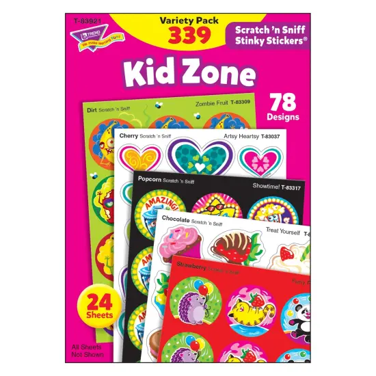 Kid Zone Stinky Stickers&reg; Variety Pack, 339 Count {1}