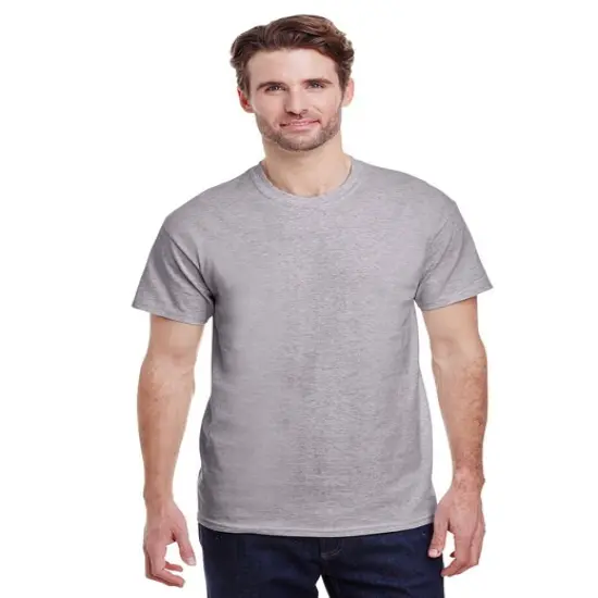 Gildan&reg; Heavy Cotton Short Sleeve T Shirt, Classic Crewneck Tee for Everyday Comfort and Style Sport grey {1}