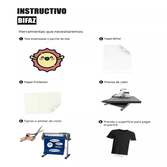 25 Sheets 8.5"x11" BIFAZ Press On Double Sided Adhesive for Textiles Mounting, Patches, backpacks, Scouts,Military {2}