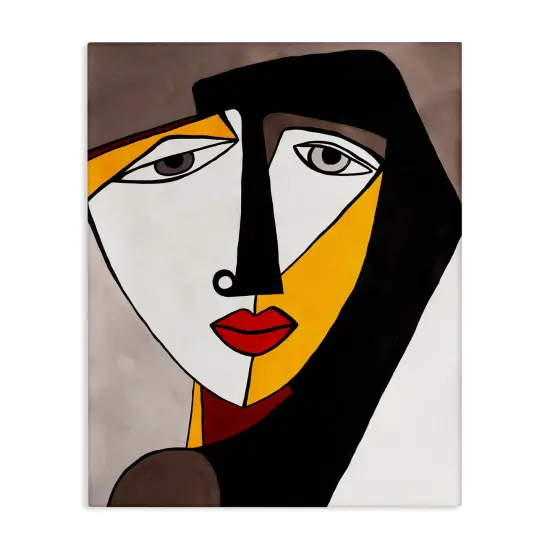 Stupell Industries Cubism Female Face Canvas Wall Art Design by Ruth Fromstein {1}