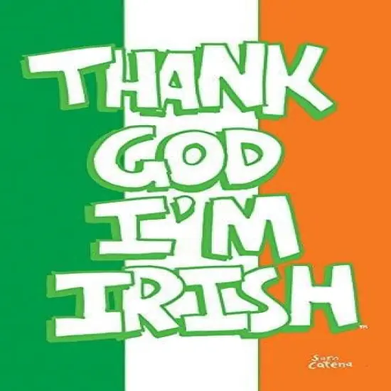 Thank God I'm Irish Flag 2 Sided St Patricks Banner {1}