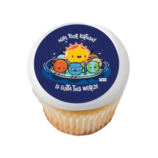 Wawawiwa Planets Birthday Edible Cake Topper {7}