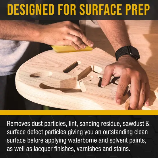 Pure Gold Superior Tack Cloths - Tack Rags (Box of 36) - Woodworking and Painters Professional Grade - Removes Dust, Sanding Particles, Cleans Surfaces - Wax and Silicone Free, Anti-Static {5}