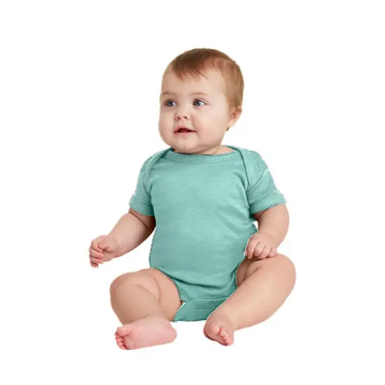 Rabbit Skins&reg; Infant Baby Rib Bodysuit Short Sleeve Chill {1}
