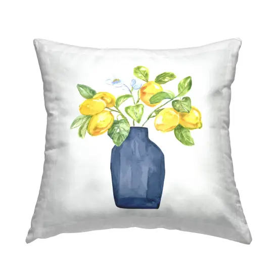 Lemon Tree Planter Decorative Printed Throw Pillow Design by Nan, 18 x 7 x 18 {1}