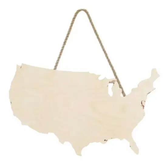 Kitcheniva 1 Pc Paintable USA Shape North America United States Craft Cutouts DIY {3}