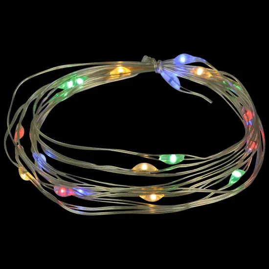 Northlight Micro Fairy Christmas Lights - LED Multi-Color - 6' Copper Wire - 20ct {4}