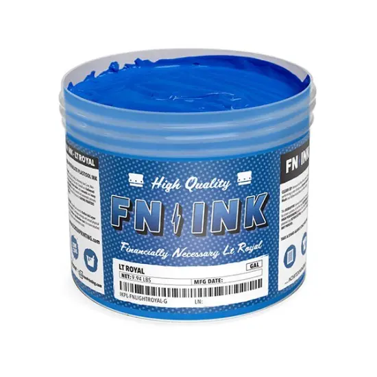 FN-INK Plastisol Screen Printing Ink Light Royal {1}
