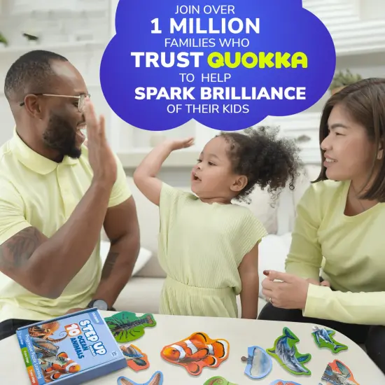 QUOKKA Toddler Puzzles Ages 2-4 - Large Floor Puzzles for Kids 3-5 - 8 Realistic Animal Shapes | Extra Thick Cardboard | Preschool Learning Game - 40 Big Piece Gift for Toddlers 1-3 Years Old {5}