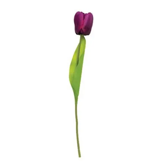 Faux Tulip Floral Stem Purple {1}