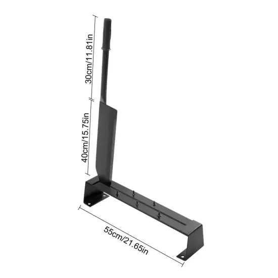 Grass Wheat Straw Cutter Blade Anti-slip for Garden Farm Black 40cm/15.75inch {2}