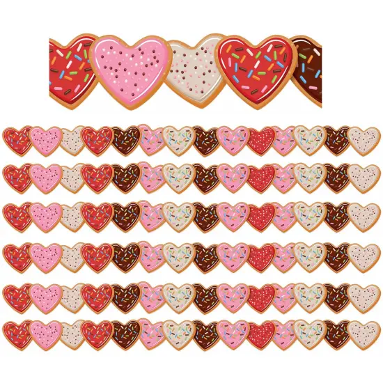 Heart Cookies Extra Wide Deco Trim&reg;, 37 Feet Per Pack, 6 Packs {1}