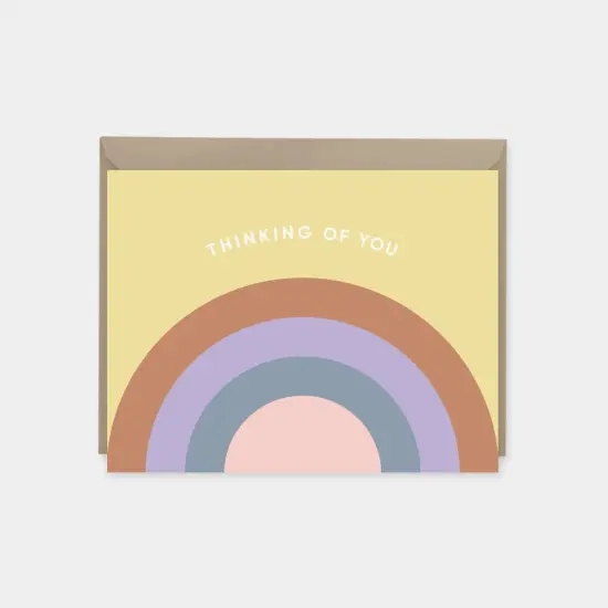 Rainbow Arc Thinking of You Card {6}