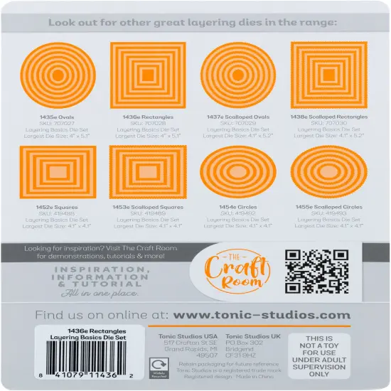 Tonic Studios Die Set-Rectangular Layering Basic {3}