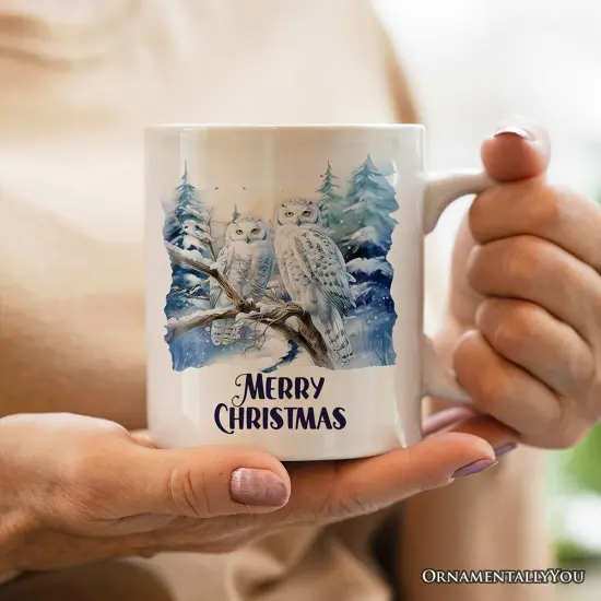 Snowy Owl Mug, Grand Arctic Majesty Christmas Gift {2}