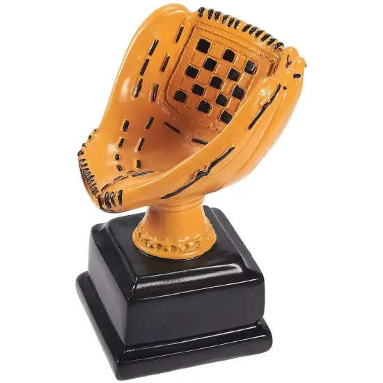 Baseball Glove Trophy - Baseball Sports Award - Award Recognition for Baseball Players, Pitchers, Coaches for Kids Sports Tournaments, Competitions - Resin, 5.75 X 4.5 X 4 inches {6}
