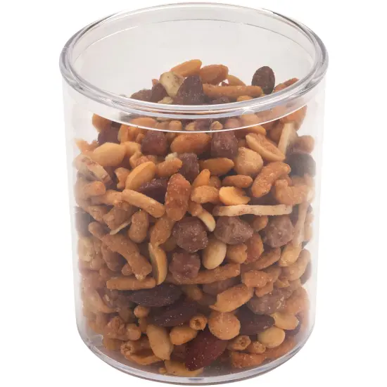 Pioneer Plastics 282C Clear Round Plastic Container, 4.0625" W x 4.75" H {5}